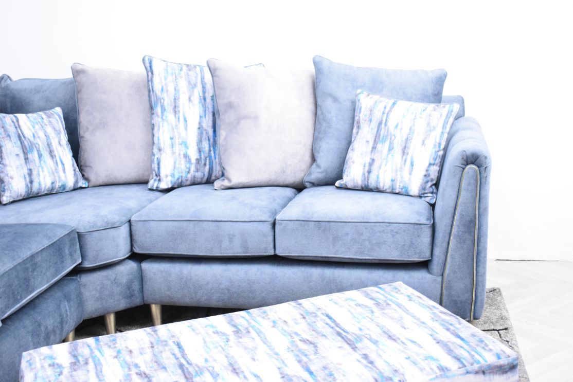 Oakwood Hex Maestro Fabric Upholstered Corner Sofa