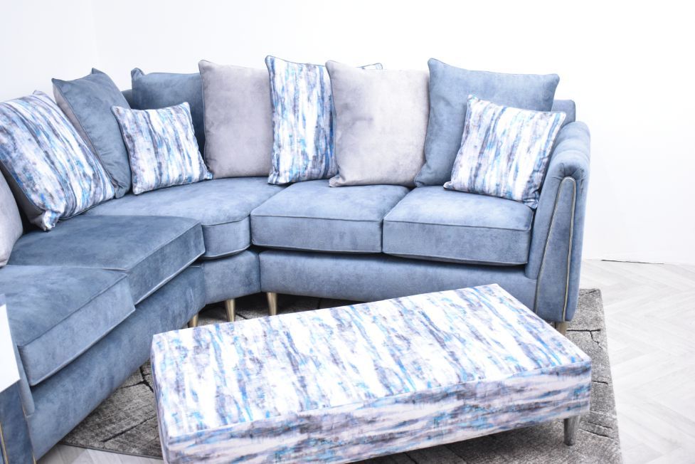Oakwood Hex Maestro Fabric Upholstered Corner Sofa