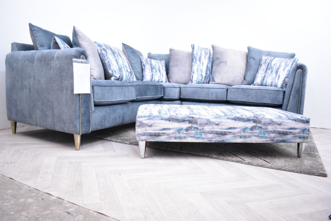 Oakwood Hex Maestro Fabric Upholstered Corner Sofa