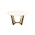 Oakwood Dynasty Gold 1.2 Round Dining Table with Sintered Stone Top