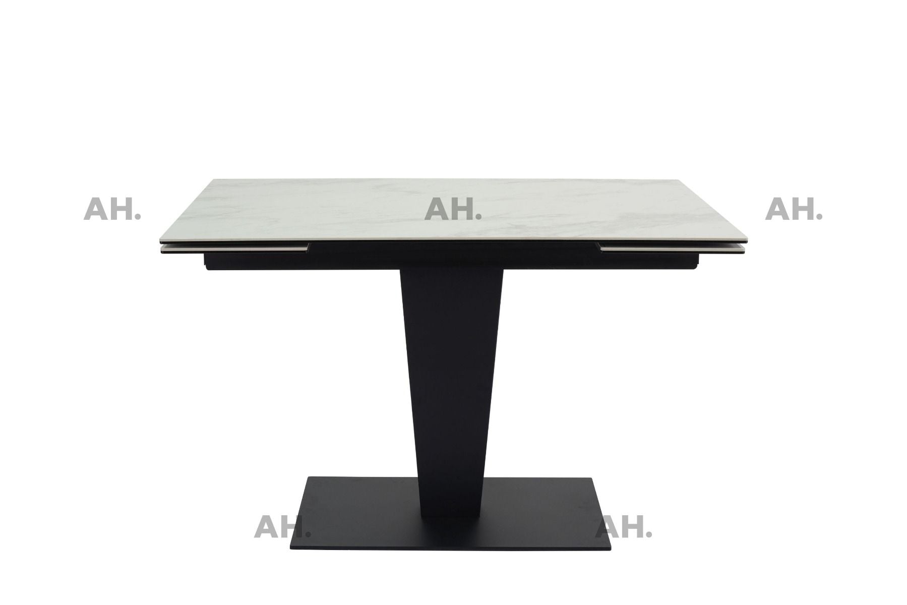 Oakwood Valentina White Ceramic 120CM Ext Dining Table
