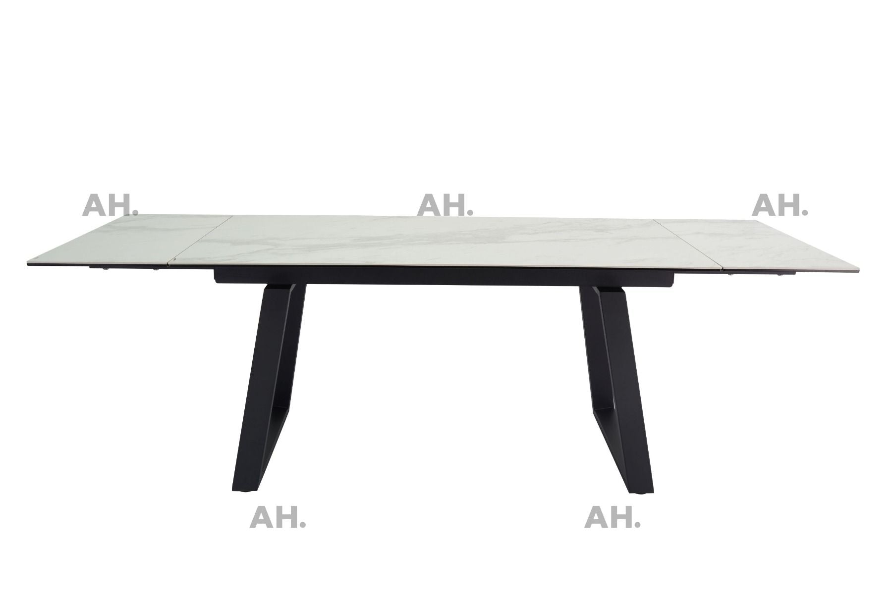 Oakwood Malindi Ceramic  Ext White Dining Table With Nicole Swivel Dining Chairs
