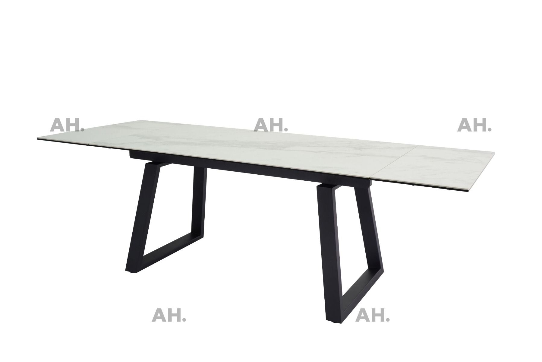 Oakwood Malindi Ceramic  Ext White Dining Table With Nicole Swivel Dining Chairs