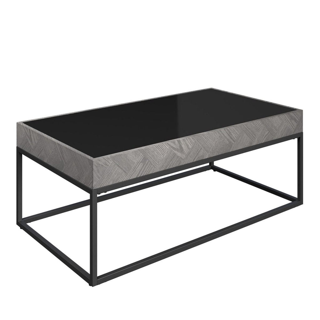 Oakwood Lumista Black Glass Coffee Table