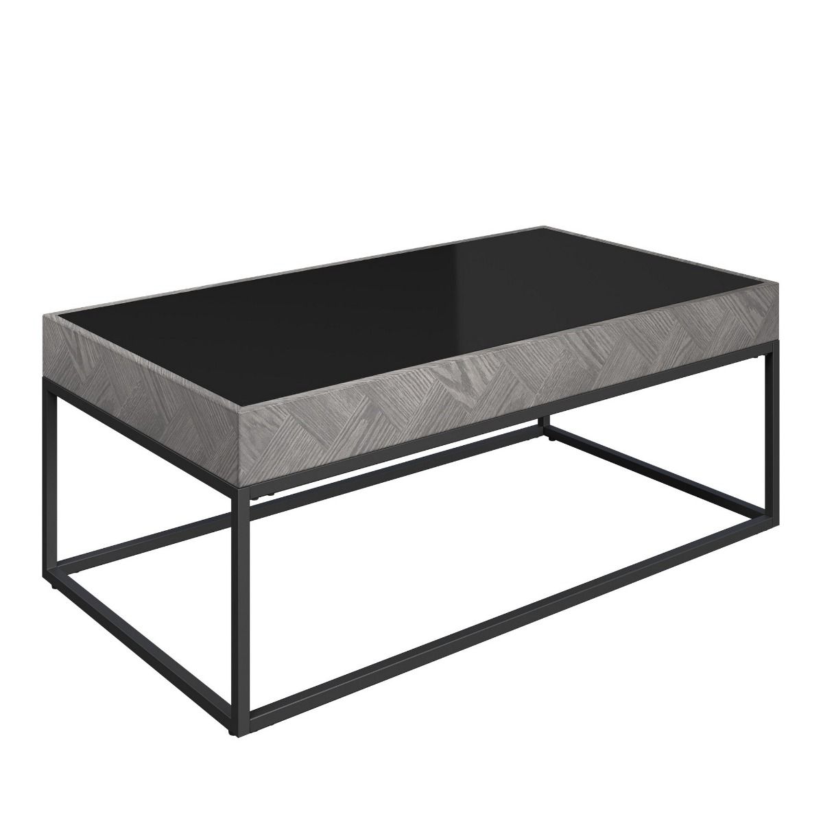 Oakwood Lumista Black Glass Coffee Table