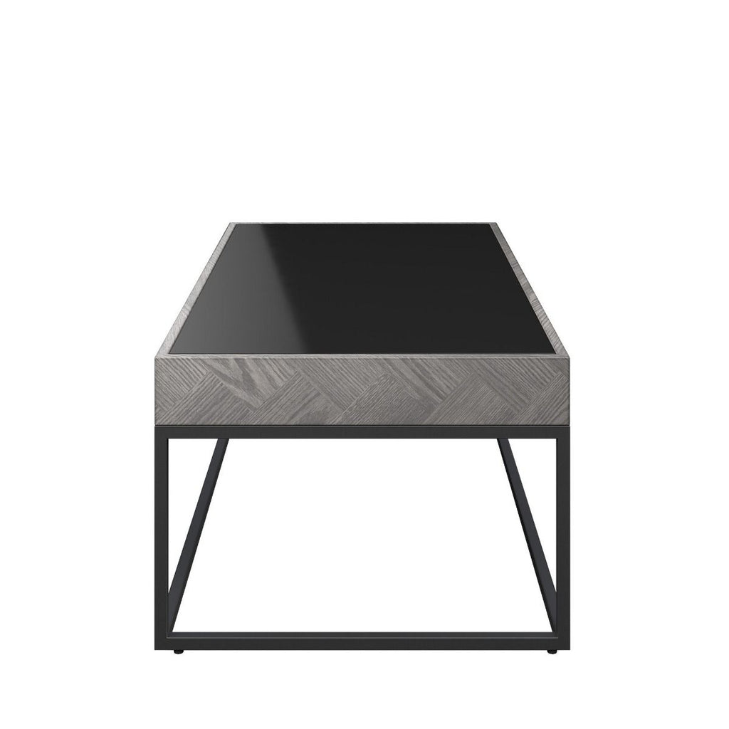 Oakwood Lumista Black Glass Coffee Table