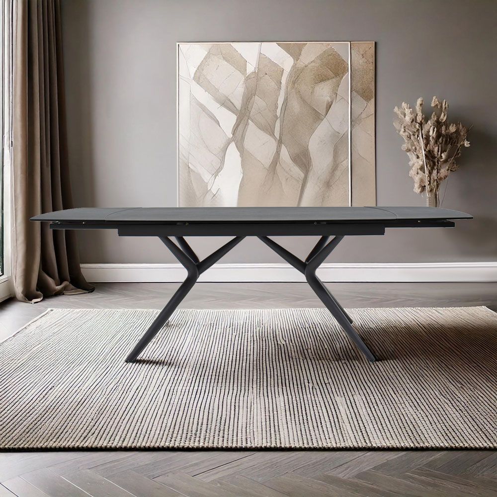 Oakwood Ectasy Ceramic Extendable Dining Table - Dolphin