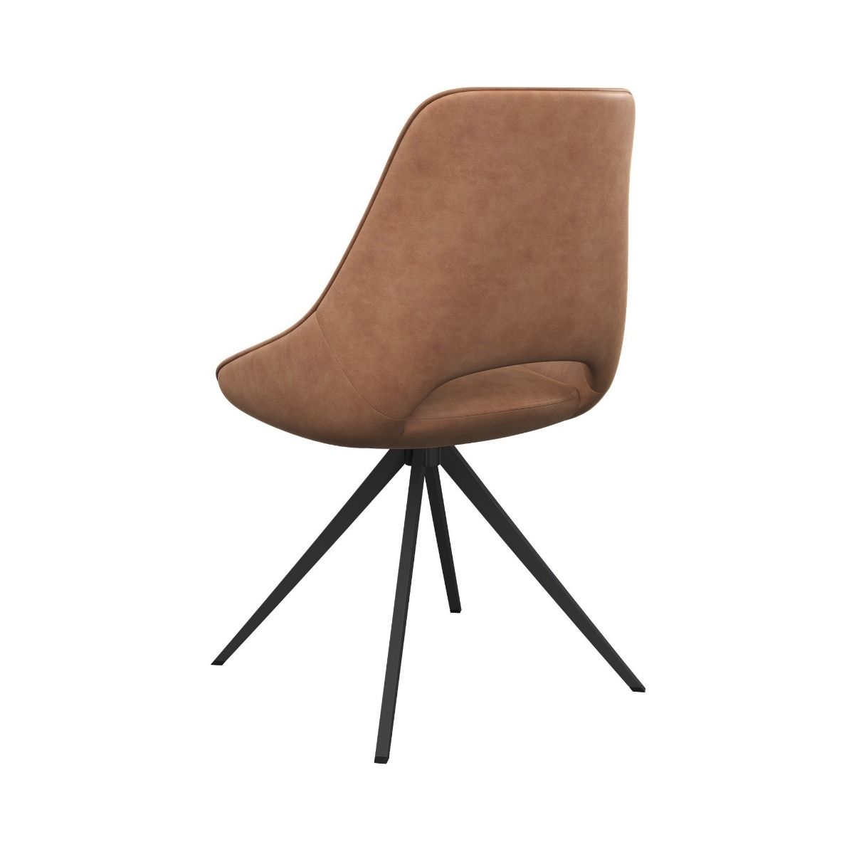 Oakwood 2x Cerella Swivel Leather Dining Chairs