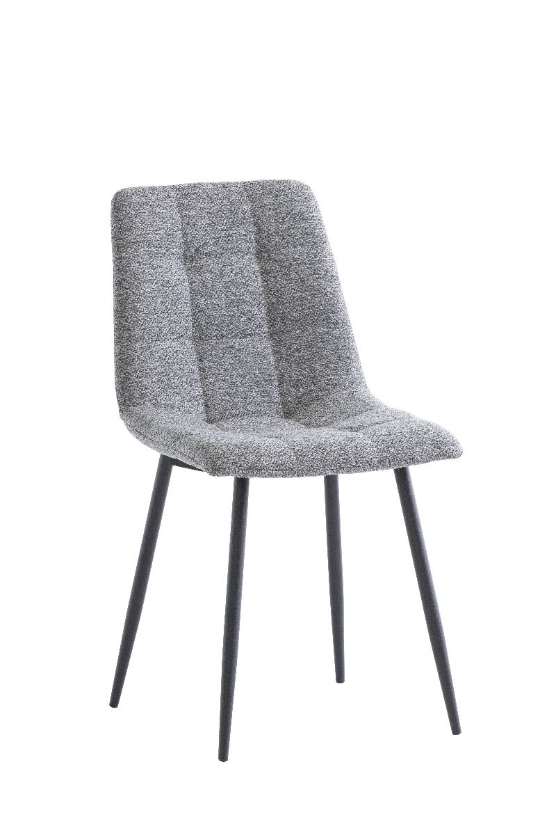 Oakwood Asme Fabric Dining Chairs - Dark Grey