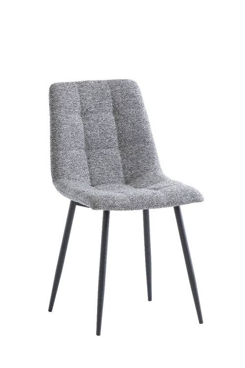 Oakwood Asme Fabric Dining Chairs - Dark Grey