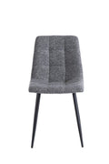 Oakwood Asme Fabric Dining Chairs - Dark Grey