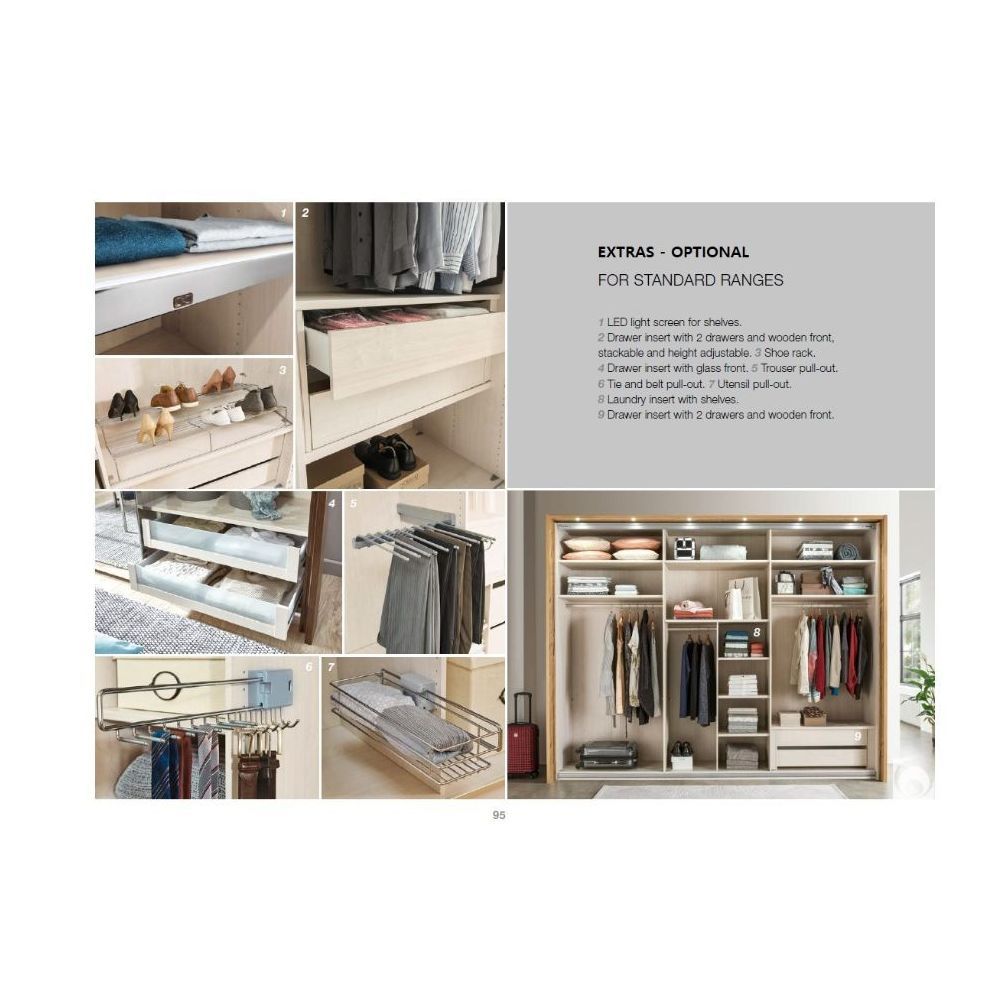Oakwood Wiemann Cairns White Hinged Door Wardrobe With Cornice