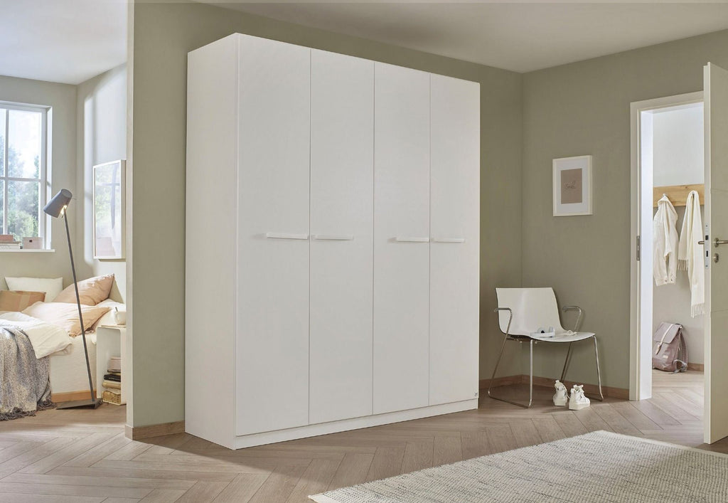 Oakwood Rauch Modi Alpine White 4 Door Hinged Wardrobe