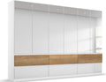 Oakwood Rauch Winnipeg Alpine White 6 Door 6 Drawers Wardrobe - Mirror Doors