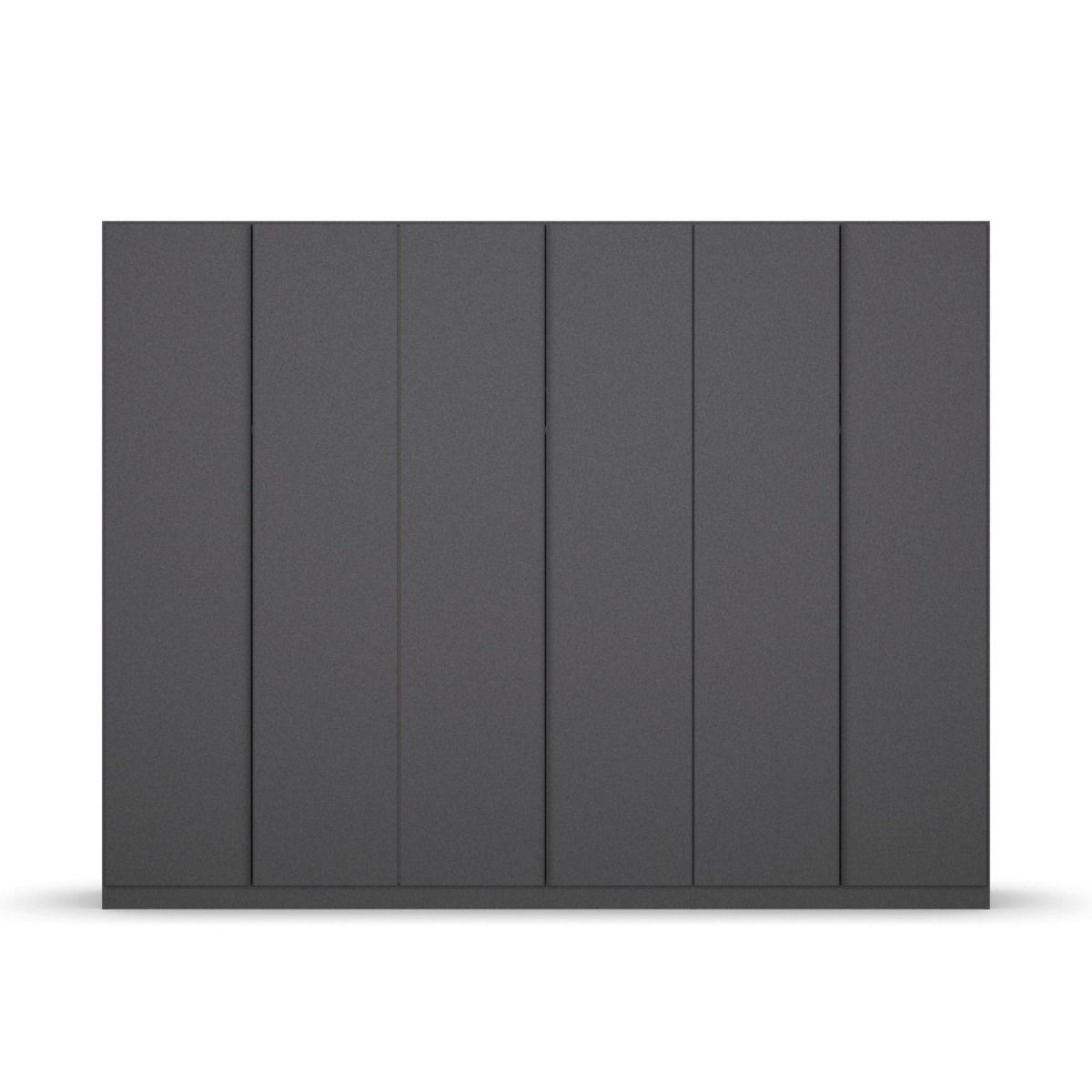 Oakwood Rauch Monostar Metallic Grey 6 Door Hinged Wardrobe W271CM