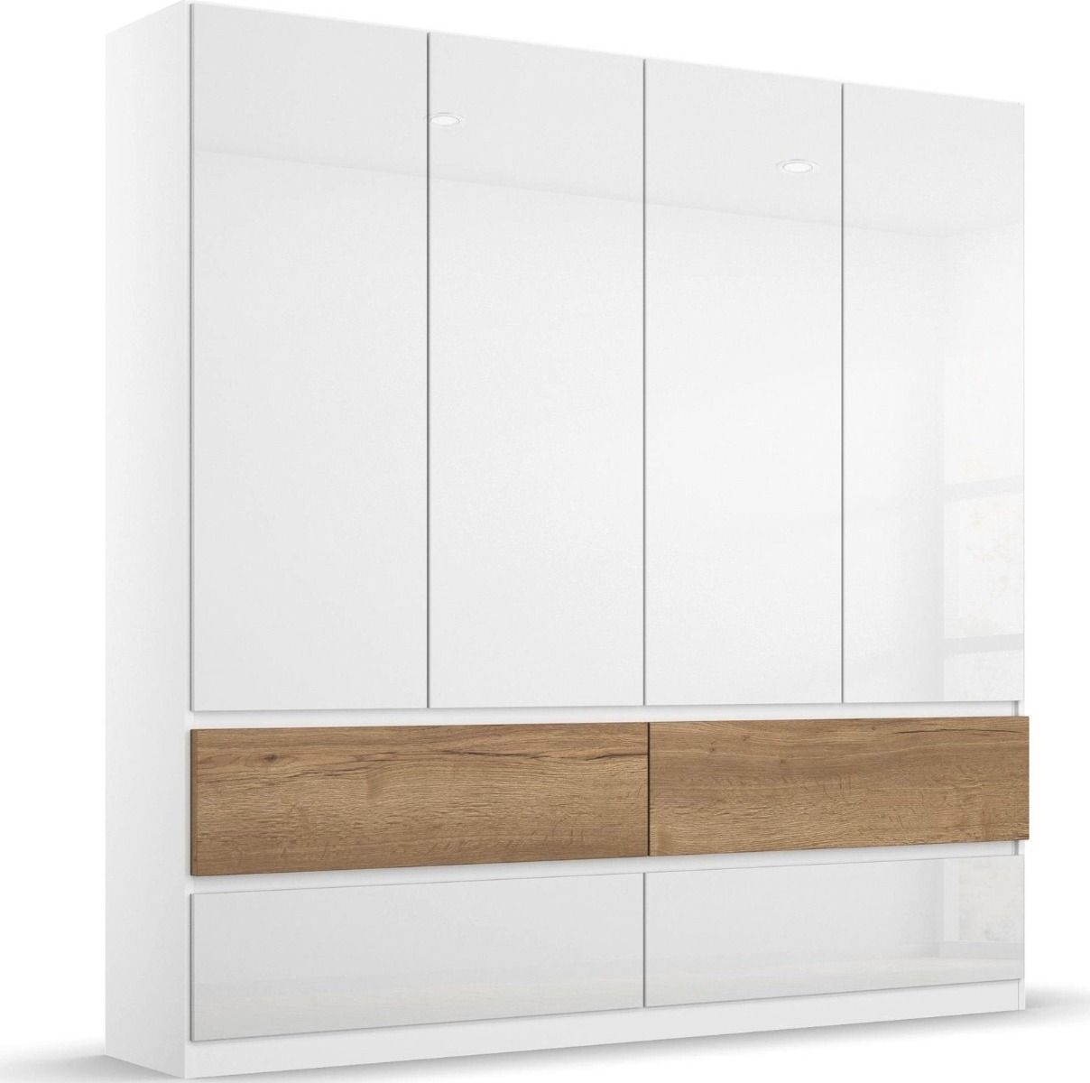 Oakwood Rauch Winnipeg Alpine White 4 Door 4 Drawer Wardrobe