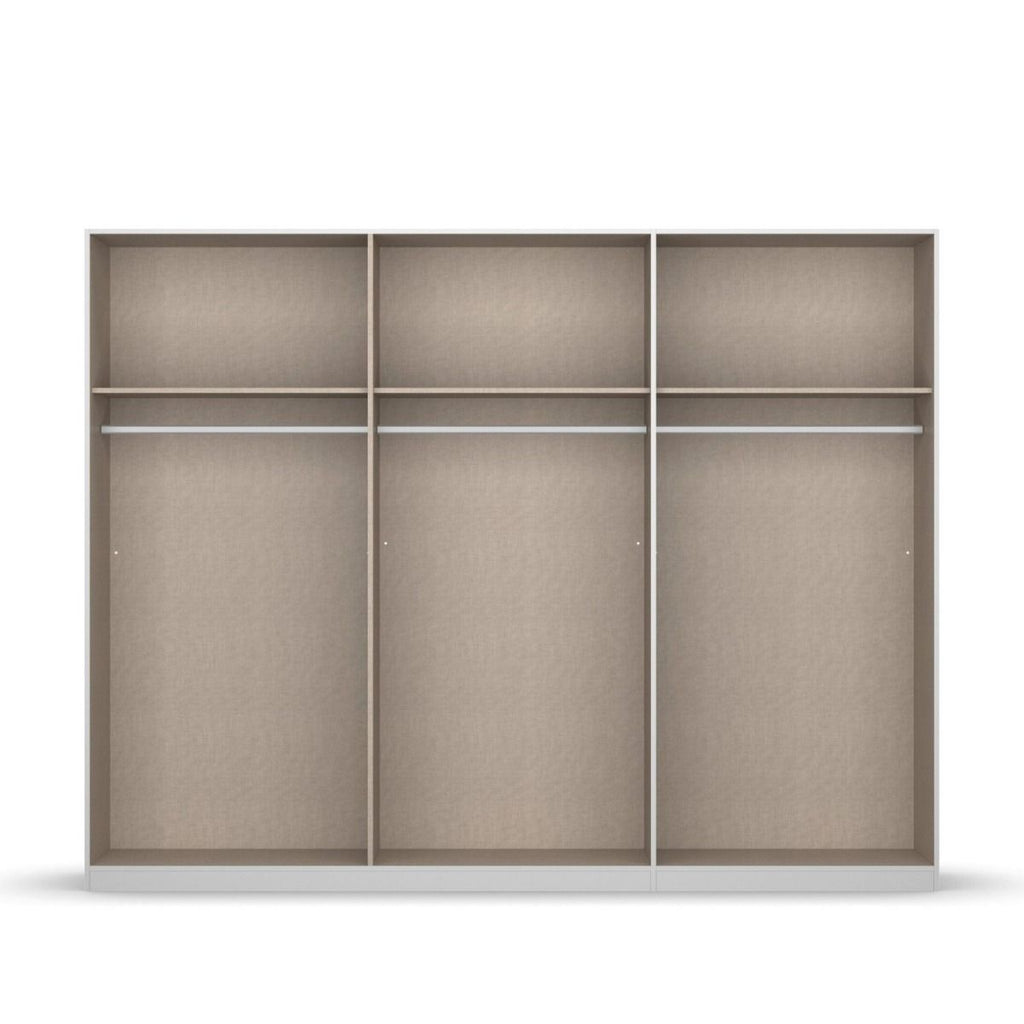 Oakwood Rauch Monostar Silk Grey 6 Door Hinged Wardrobe W271CM