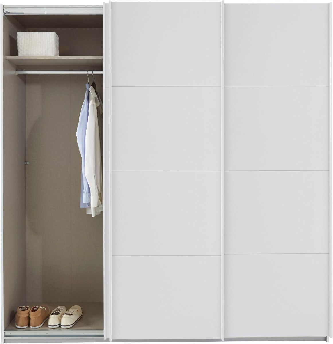 Oakwood Rauch Kulmbach Alpine White 3 Sliding Door Wardrobe 203CM Wide