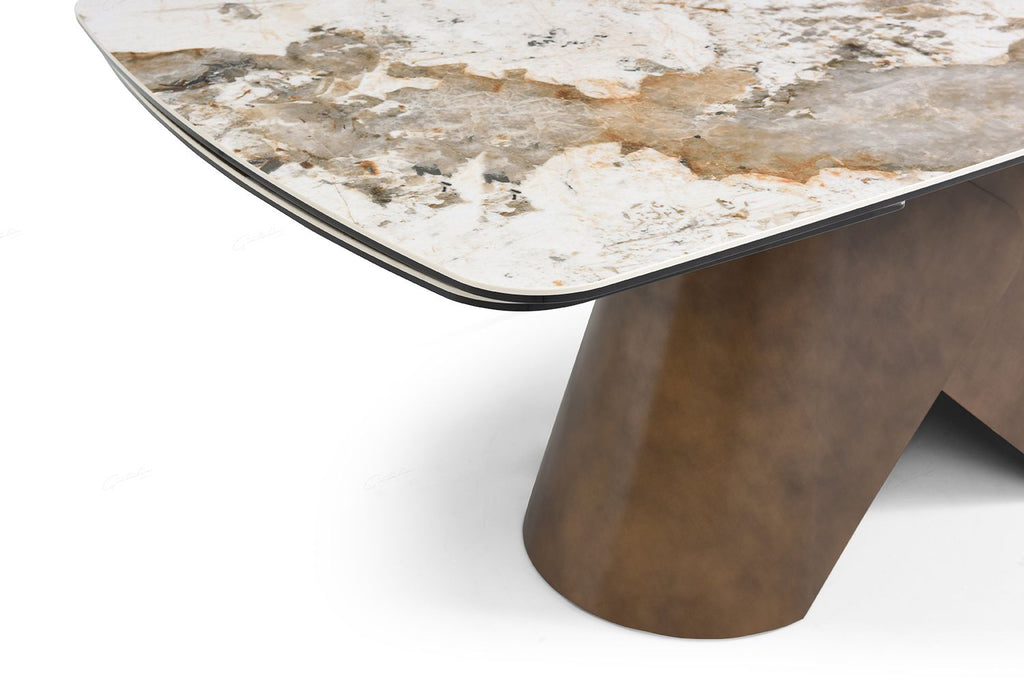 Oakwood Feretti Pandora Italian Ceramic Extending Dining Table
