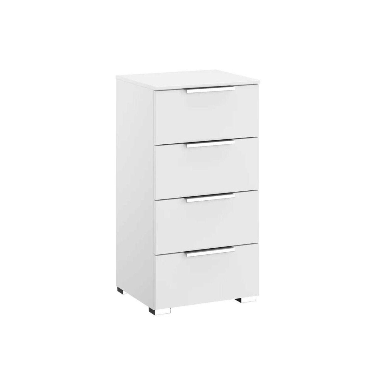 Oakwood Rauch Fontana Decor 4 Drawer Narrow Chest - Choice of White, Silk Grey or Graphite Colour