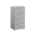Oakwood Rauch Fontana Decor 4 Drawer Narrow Chest - Choice of White, Silk Grey or Graphite Colour