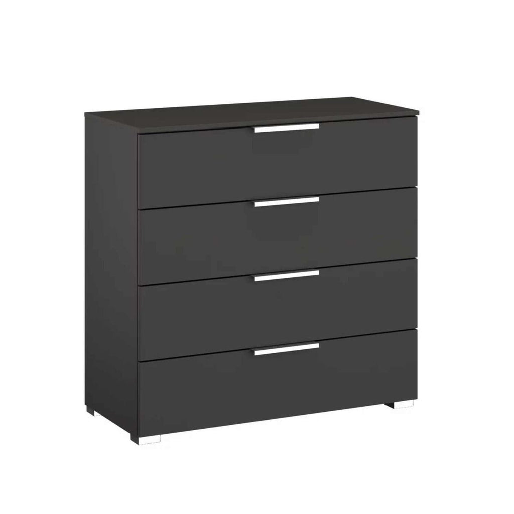 Oakwood Rauch Fontana Decor 4 Drawer Chest - Choice of White, Silk Grey or Graphite Colour