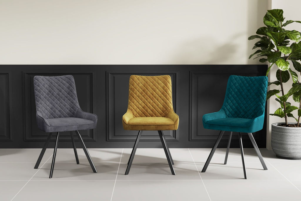 Oakwood Lagera Velvet Dining Chair