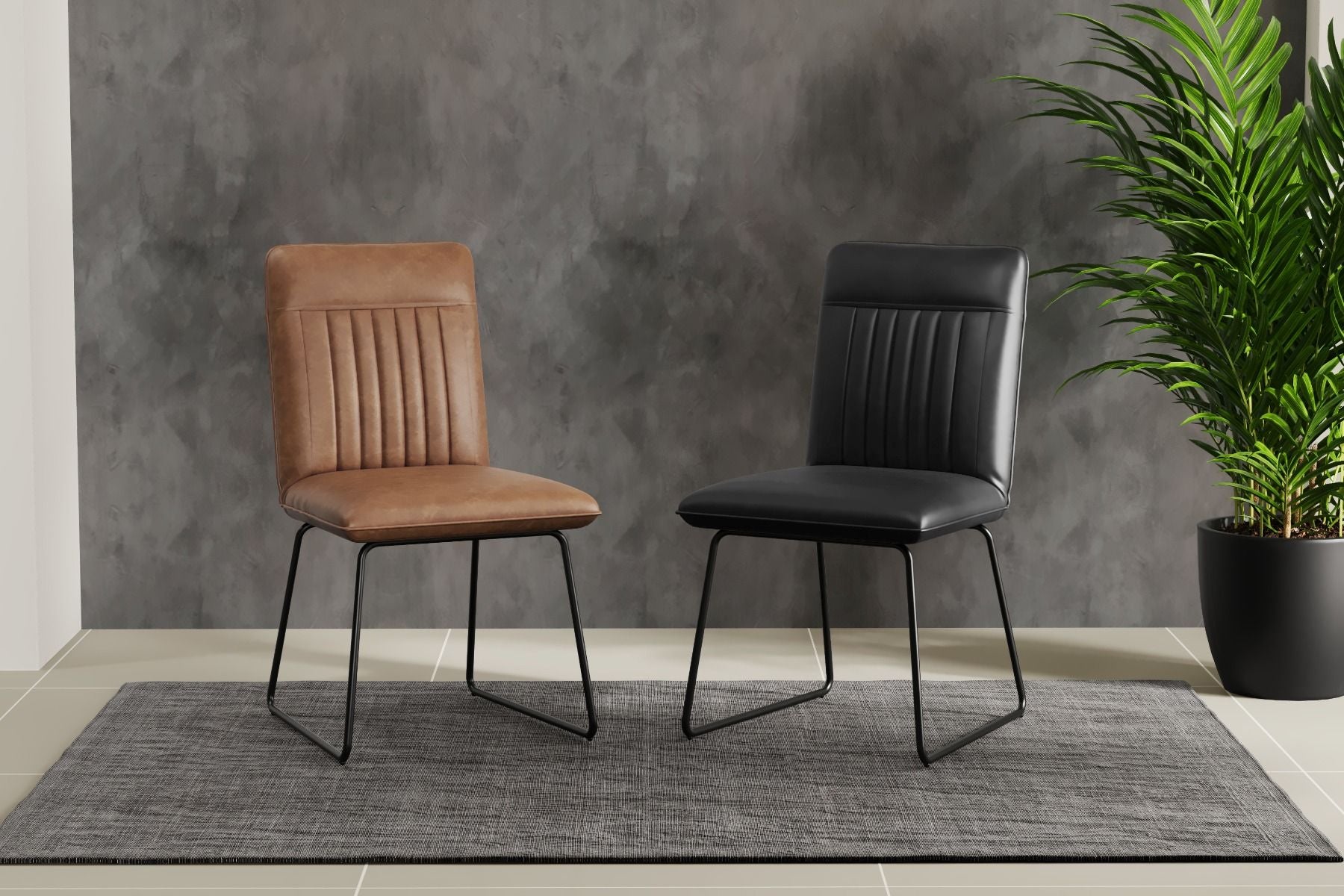 Oakwood DEW PU Leather Dining Chair