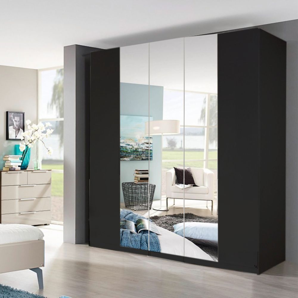 Oakwood Rauch Zenaya 5 Door Hinged Wardrobe With Mirror