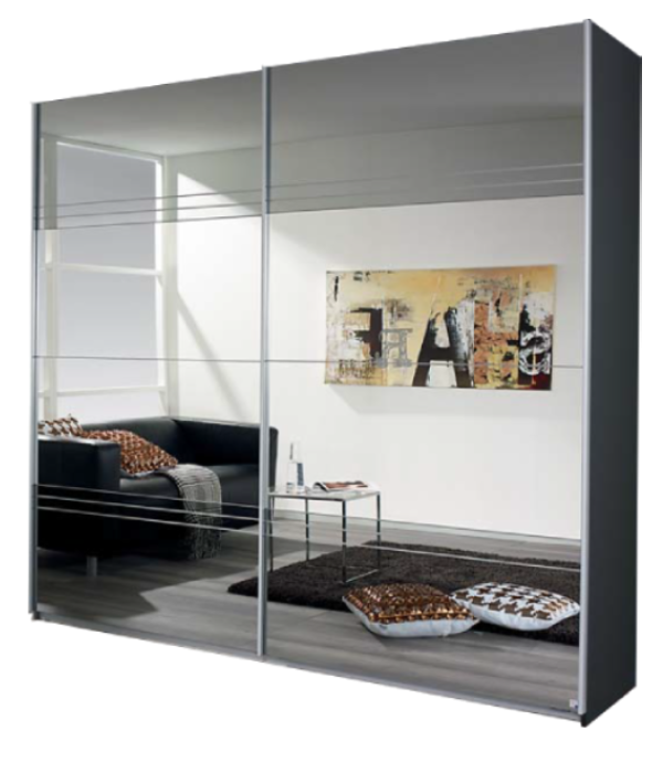 Oakwood Rauch Koblenz Full Mirror Sliding Door Wardrobe