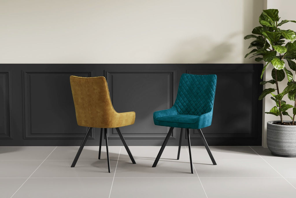 Oakwood Lagera Velvet Dining Chair