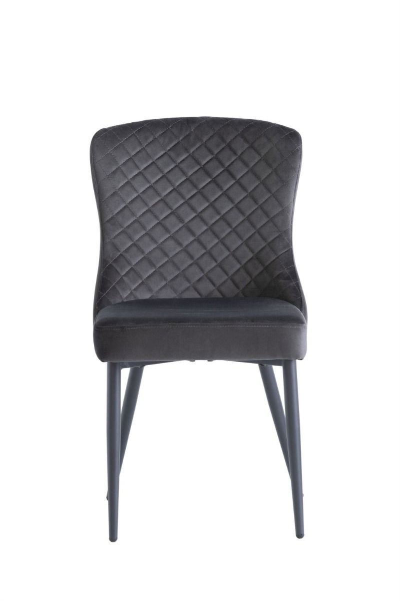 Oakwood Harley Velvet Dining Chair - Graphite
