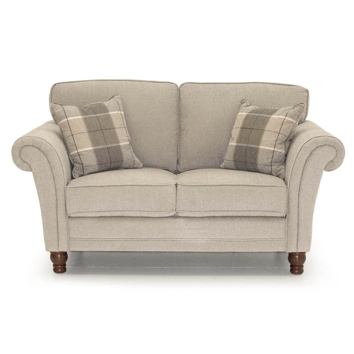 Oakwood Georgia Fabric Upholstered 2 Seater Sofa