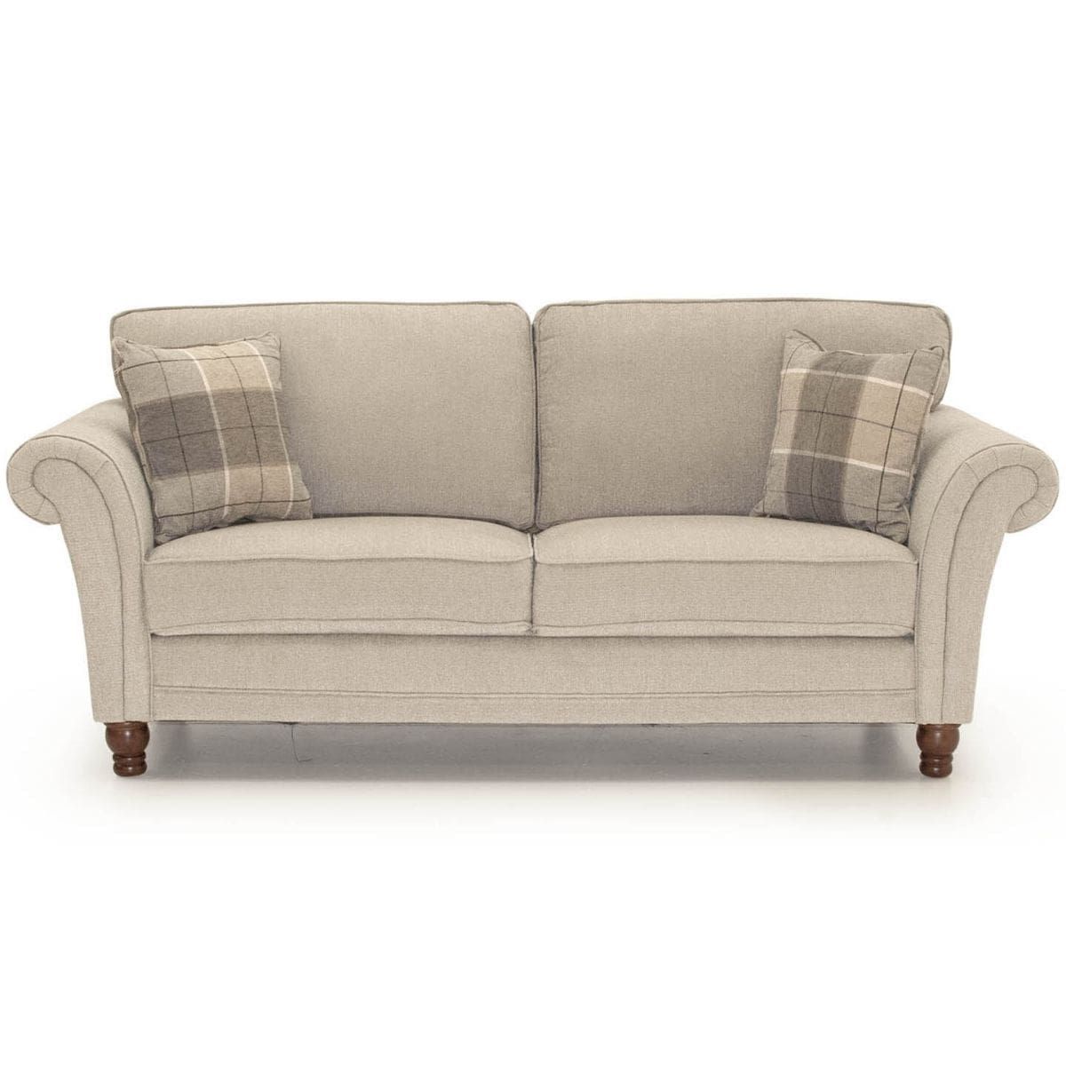 Oakwood Georgia Fabric Upholstered 3 Seater Sofa