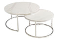 Oakwood Benson Round Coffee Table Set - Italy White