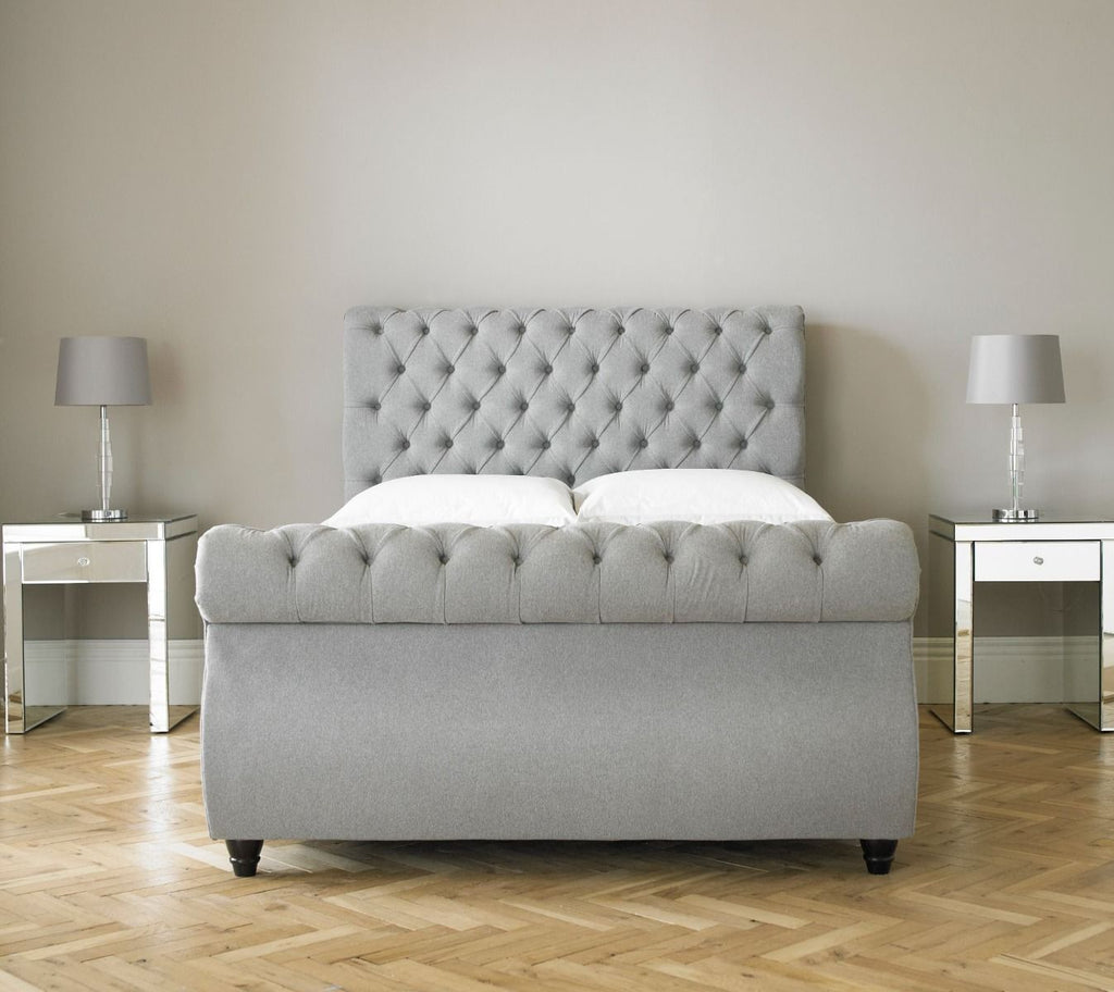 Oakwood Chiswick Chesterfield Fabric Upholstered Bed Frame