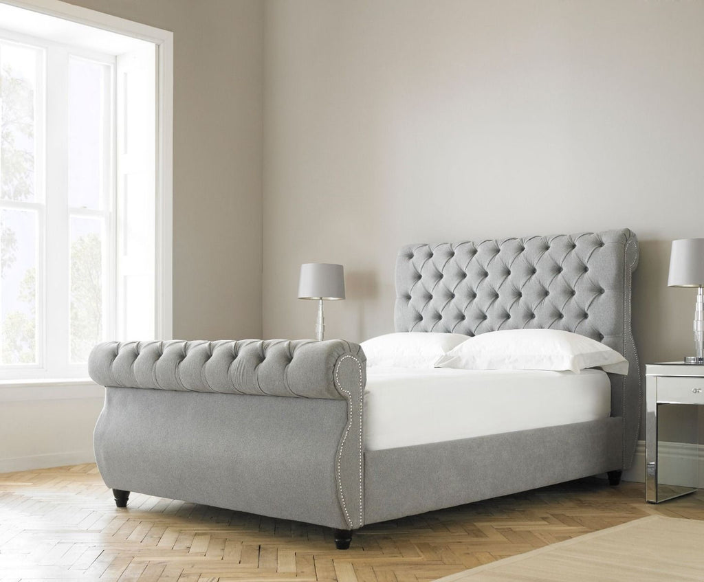 Oakwood Chiswick Chesterfield Fabric Upholstered Bed Frame