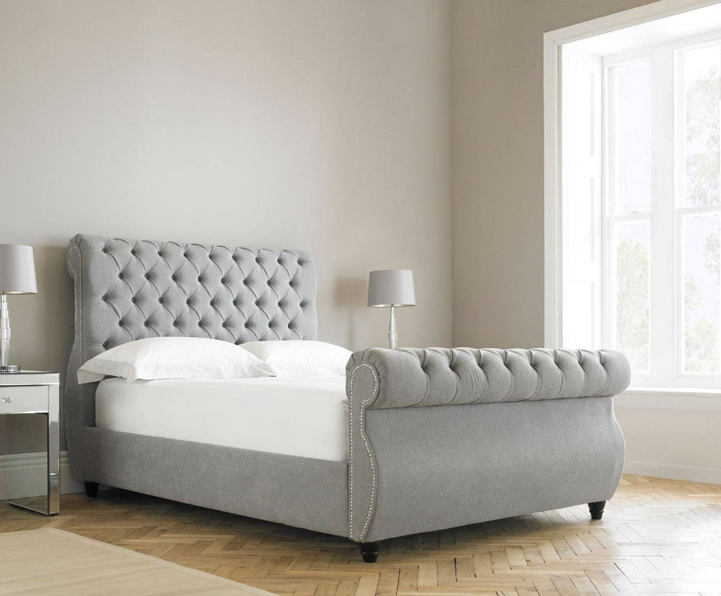 Oakwood Chiswick Chesterfield Fabric Upholstered Bed Frame