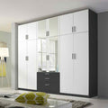 Oakwood Rauch Hildesheim Extra Metallic Grey & Alpine White Combi Wardrobe