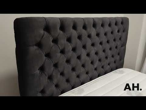 Oakwood Horizon Deep Storage Velvet Fabric Upholstered Bed Frame