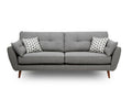 Oakwood Zara High Back 2 Seater Fabric Sofa