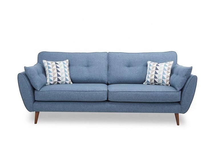 Oakwood Zara High Back 2 Seater Fabric Sofa