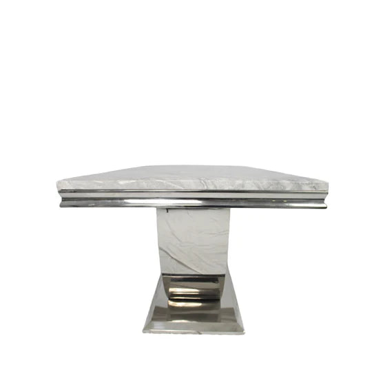 Oakwood Denver 1.8M Grey Marble Top Dining Table