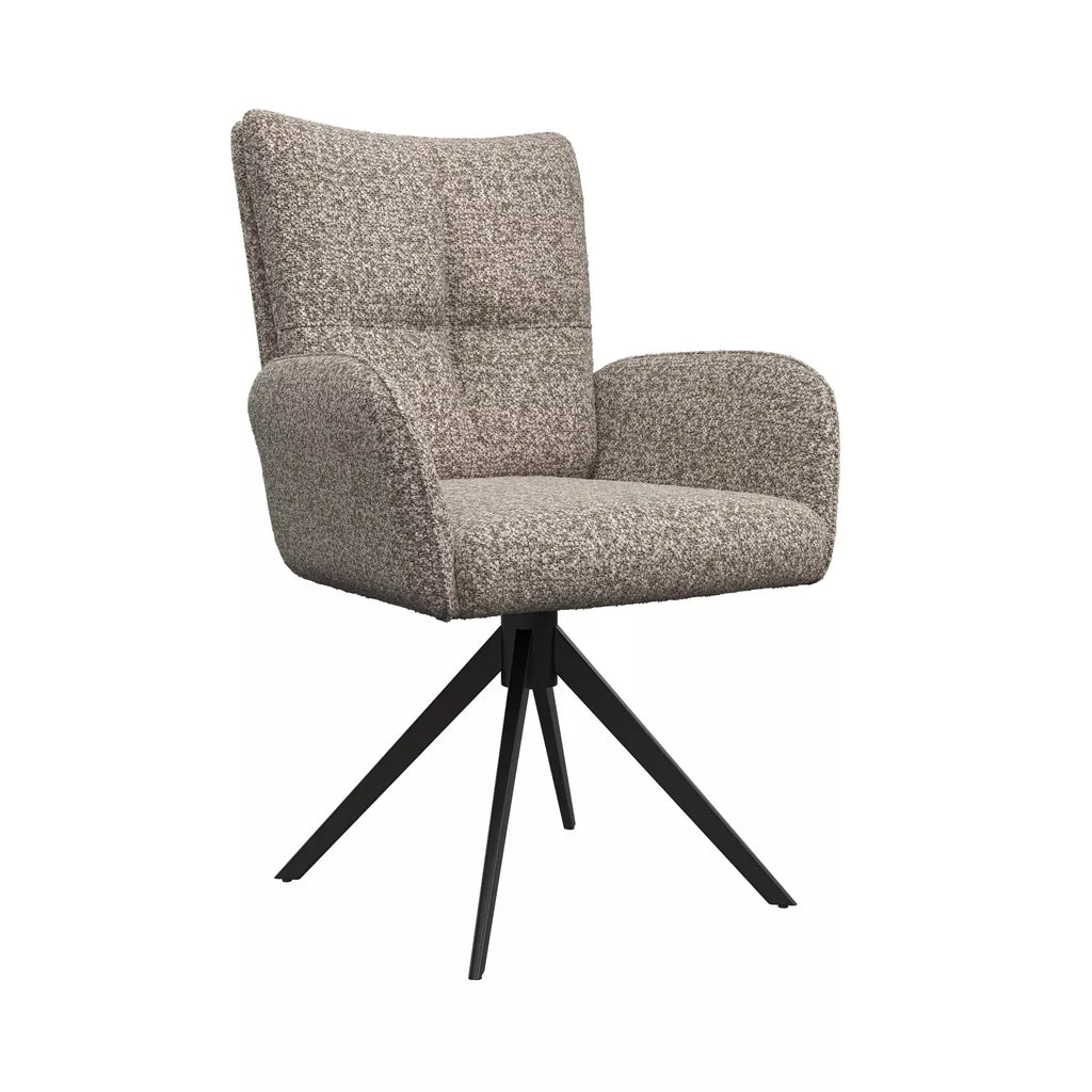 Oakwood Rimini Fabric Swivel Arm Chair