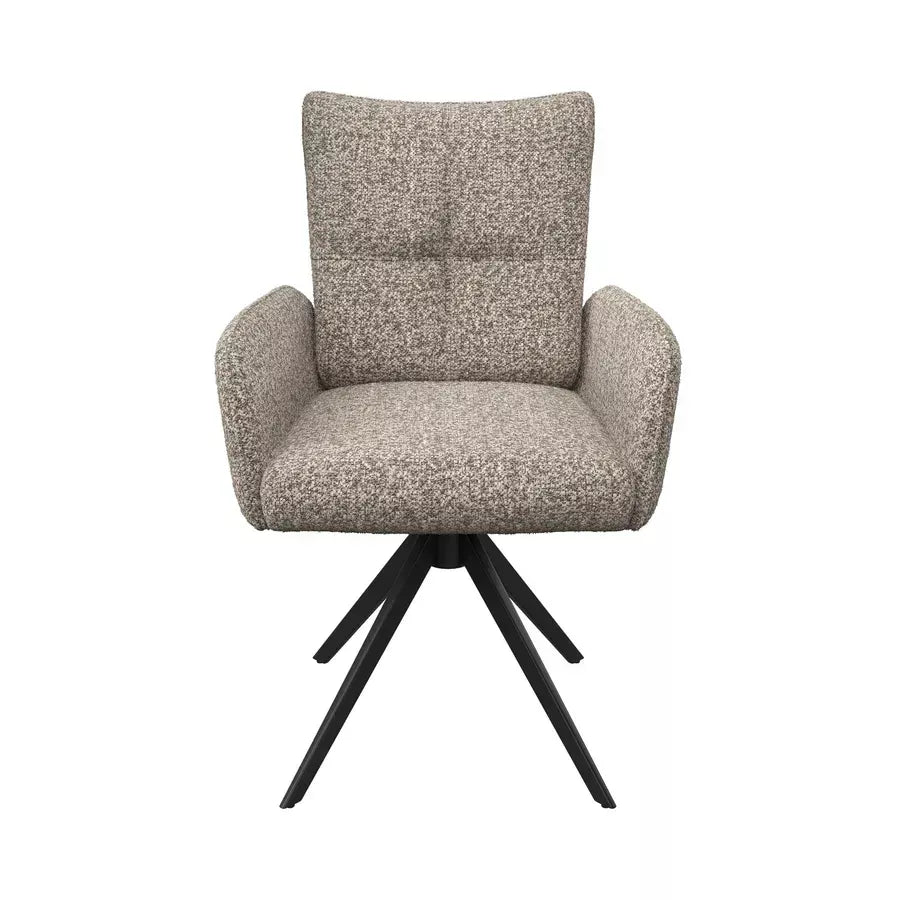 Oakwood Rimini Fabric Swivel Arm Chair
