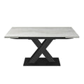 Oakwood Bari 160-200cm Marble Extending Dining Table