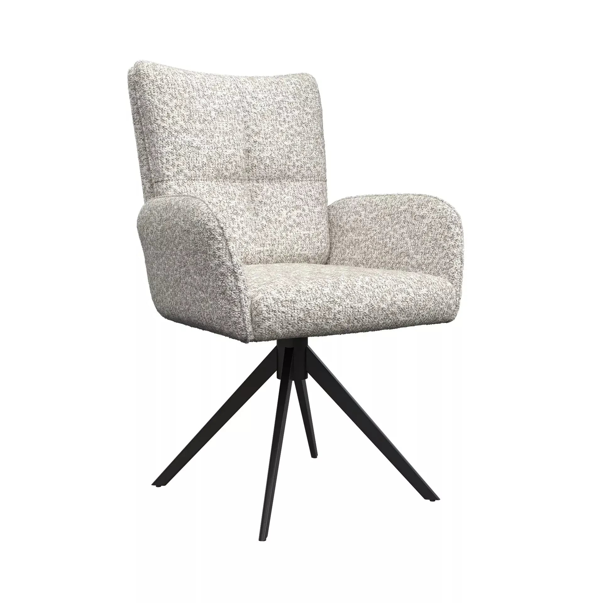 Oakwood Rimini Fabric Swivel Arm Chair