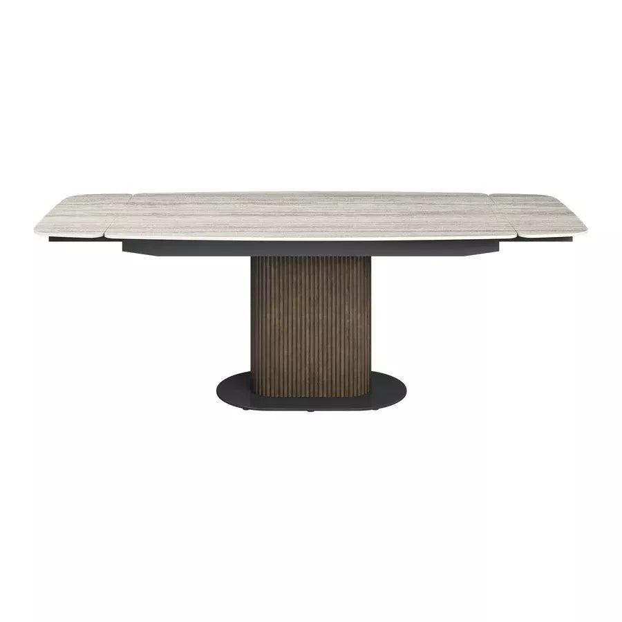 Oakwood Modena 160-220cm Travertine Ceramic Extending Dining Table