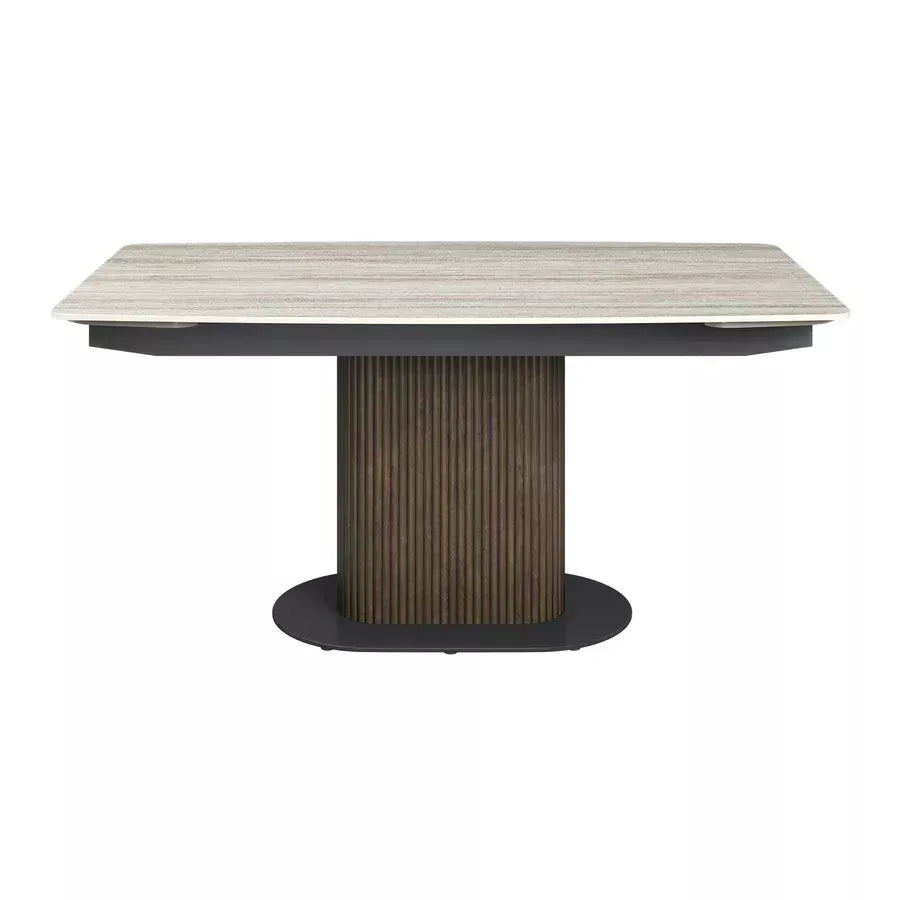 Oakwood Modena 160-220cm Travertine Ceramic Extending Dining Table