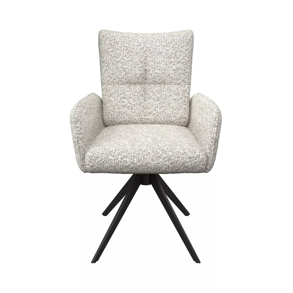 Oakwood Rimini Fabric Swivel Arm Chair